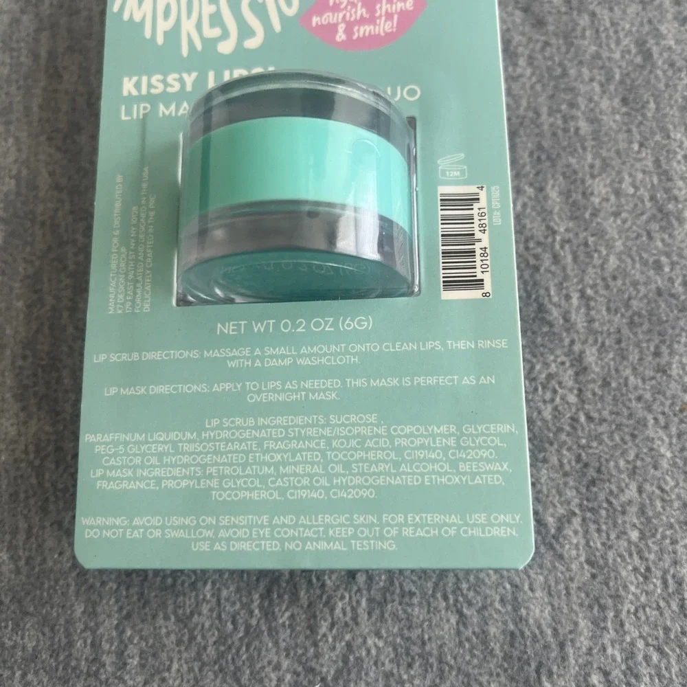 Beauty Impressions Kissy Lips Mask & Scrub Duo Viral TikTok Nourishing Vit E New